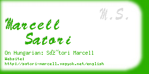 marcell satori business card